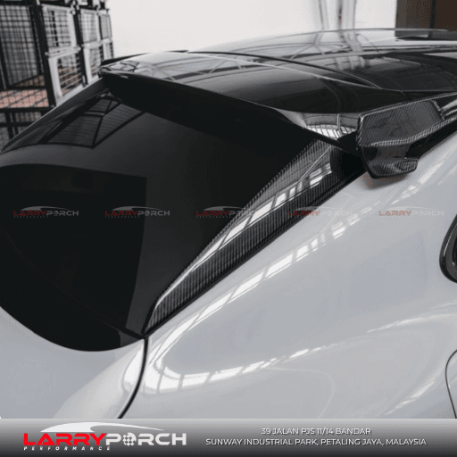 Coupe TKT Style Carbon Fiber Rear Window Trim for Porsche Cayenne 9Y0.1 (2018-2023) Stick-On Type