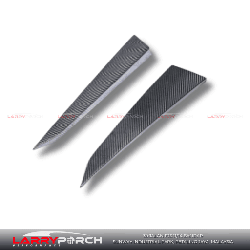 Coupe TKT Style Carbon Fiber Rear Window Trim for Porsche Cayenne 9Y0.1 (2018-2023) Stick-On Type