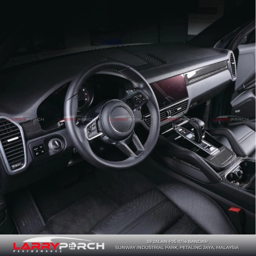 Carbon Fiber Car Interior Trim Set for Porsche Cayenne 9Y0.1 (2018-2023) (1)