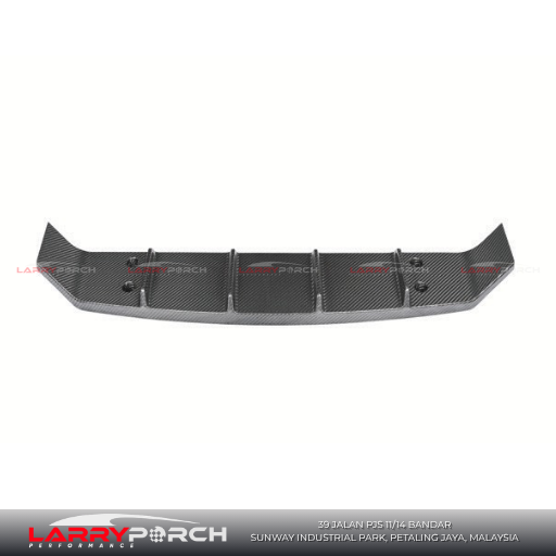 GTS TKT style carbon fiber rear diffuser trims for Porsche Cayenne 9Y0.1 (2018-2023)