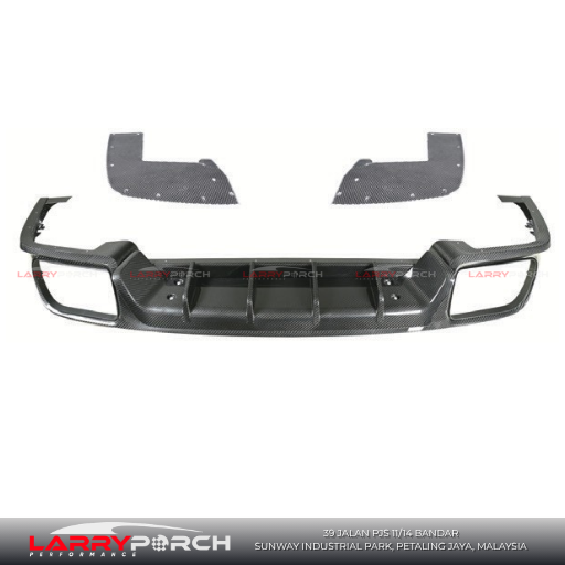Tkt Porsche Carbon Rear Diffuser Assembly for Cayenne 9y0.2