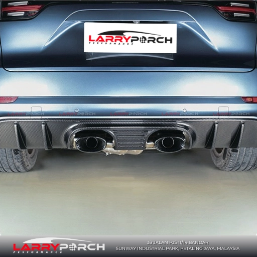 Turbo Gt Style Carbon Fiber Rear Diffuser for Porsche Cayenne 9y0.1 (2018-2023)