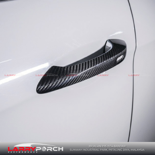 Carbon Fiber Door Handle Cover for Porsche Panamera 971 LarryPorch Malaysia