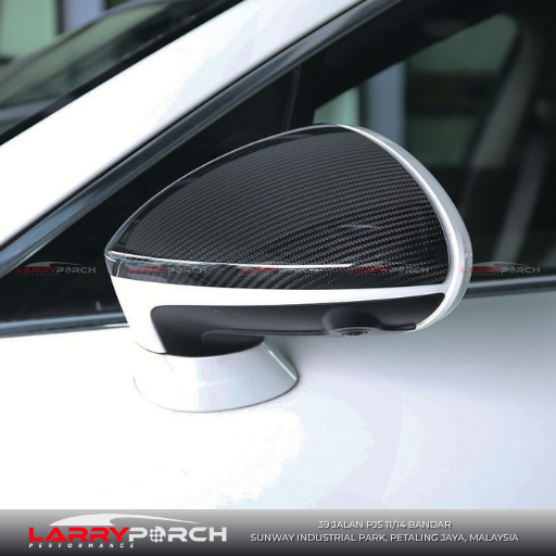 Carbon fiber mirror cover for Porsche Panamera 970 larryporch malaysia car body kit shop