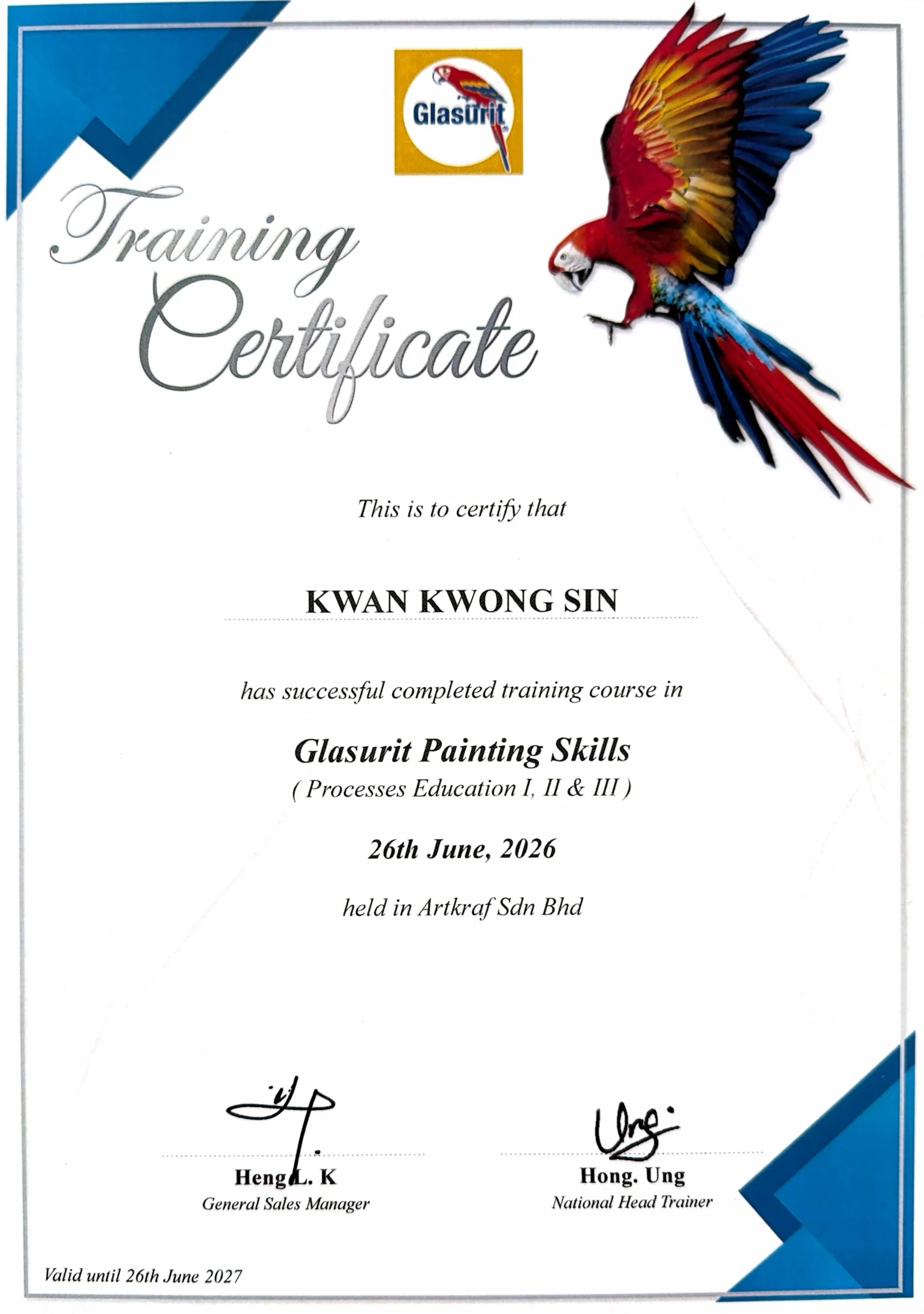 LarryPorch-Certificate-Glasurit