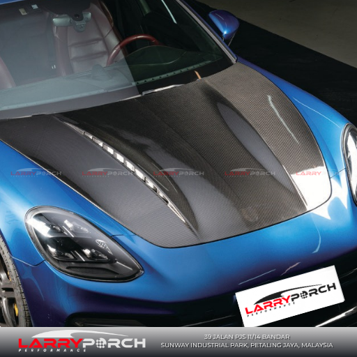 Shop Carbon Fibre Bonnet Car Hood for Porsche Panamera 971 in malaysia at LarryPorch